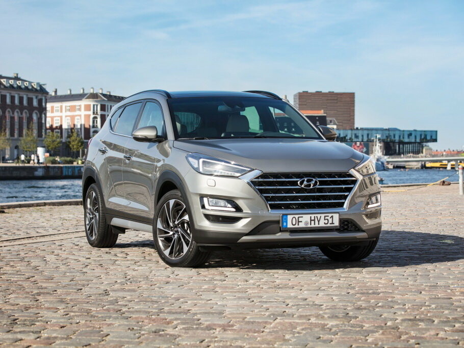 Коврики текстильные "Стандарт" для Hyundai Tucson III (suv / TL) 2018 - 2021, черные, 5шт.