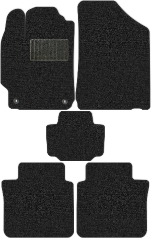 Коврики текстильные "Классик" для Toyota Camry VIII (седан / XV55) 2017 - 2018, темно-серые, 5шт.