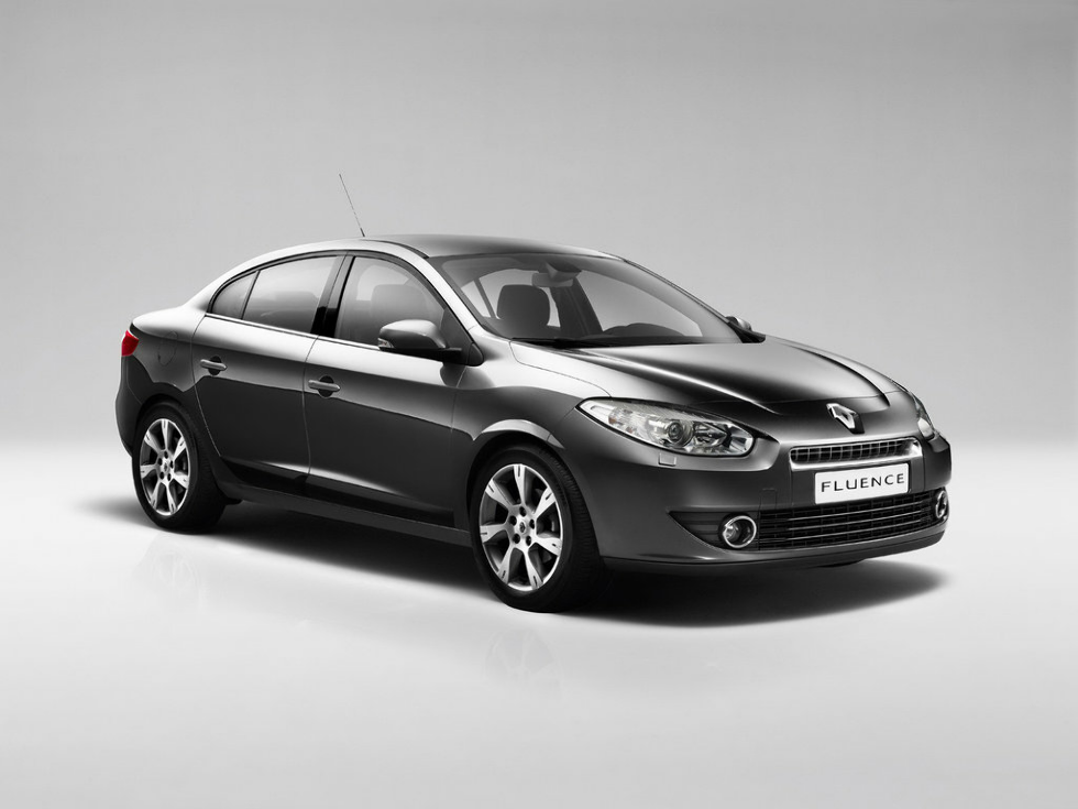 Коврики текстильные "Комфорт" для Renault Fluence (седан) 2009 - 2013, черные, 5шт.