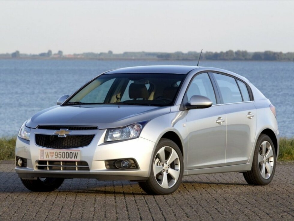 Коврики ЭВА "EVA ромб" для Chevrolet Cruze I (хэтчбек 5 дв / J305) 2011 - 2012, черные, 5шт.