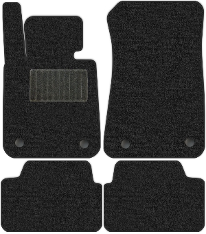 Коврики текстильные "Классик" для BMW 1-Series I (хэтчбек 5 дв / E87) 2007 - 2011, темно-серые, 4шт.