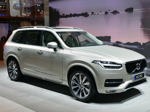 Коврики текстильные "Классик" для Volvo XC90 II (suv, гибрид / L) 2014 - 2019, черные, 5шт.