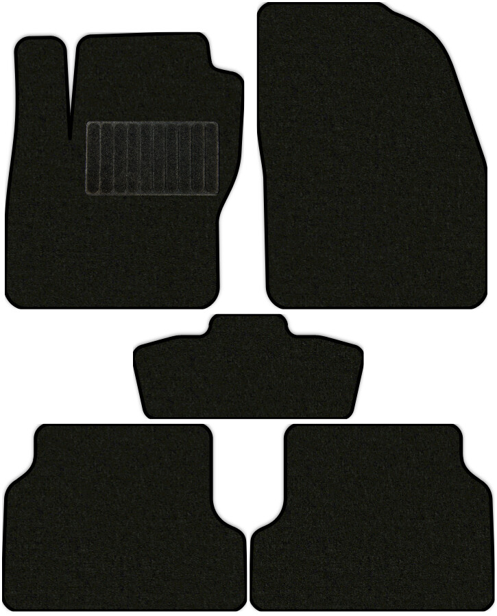 Коврики текстильные "Стандарт" для Ford Focus RS II (хэтчбек 5 дв / DA3) 2009 - 2010, черные, 5шт.